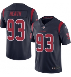 Men's Nike Houston Texans #93 Joel Heath Limited Navy Blue Rush Vapor Untouchable NFL Jersey