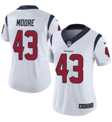 Women's Nike Houston Texans #43 Corey Moore White Vapor Untouchable Limited Player NFL Jersey