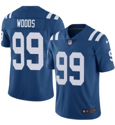 Youth Nike Indianapolis Colts #99 Al Woods Royal Blue Team Color Vapor Untouchable Limited Player NFL Jersey