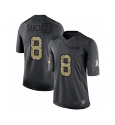 Youth Indianapolis Colts #8 Rigoberto Sanchez Limited Black 2016 Salute to Service Football Jersey