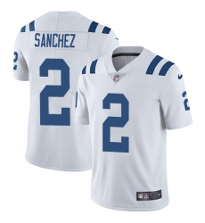 Youth Nike Indianapolis Colts #2 Rigoberto Sanchez White Vapor Untouchable Limited Player NFL Jersey
