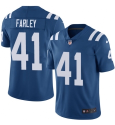 Youth Nike Indianapolis Colts #41 Matthias Farley Royal Blue Team Color Vapor Untouchable Elite Player NFL Jersey