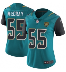 Women's Nike Jacksonville Jaguars #55 Lerentee McCray Teal Green Team Color Vapor Untouchable Elite Player NFL Jersey