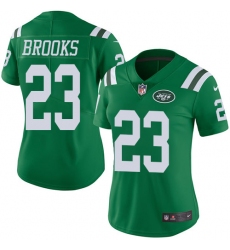 Women's Nike New York Jets #23 Terrence Brooks Limited Green Rush Vapor Untouchable NFL Jersey
