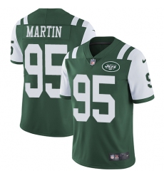 Youth Nike New York Jets #95 Josh Martin Green Team Color Vapor Untouchable Limited Player NFL Jersey