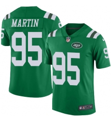 Youth Nike New York Jets #95 Josh Martin Limited Green Rush Vapor Untouchable NFL Jersey