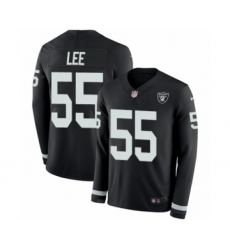 Men's Nike Oakland Raiders #55 Marquel Lee Limited Black Therma Long Sleeve NFL Jersey