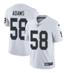 Youth Nike Oakland Raiders #58 Tyrell Adams White Vapor Untouchable Limited Player NFL Jersey