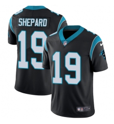 Youth Nike Carolina Panthers #19 Russell Shepard Black Team Color Vapor Untouchable Limited Player NFL Jersey