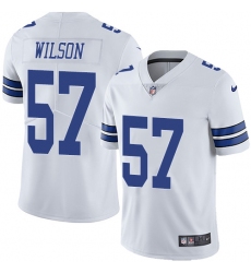 Youth Nike Dallas Cowboys #57 Damien Wilson White Vapor Untouchable Limited Player NFL Jersey