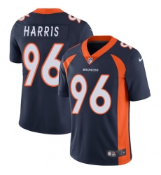 Youth Nike Denver Broncos #96 Shelby Harris Navy Blue Alternate Vapor Untouchable Limited Player NFL Jersey