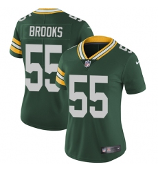 Women's Nike Green Bay Packers #55 Ahmad Brooks Green Team Color Vapor Untouchable Limited Player NFL Jersey