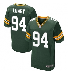 Men's Nike Green Bay Packers #94 Dean Lowry Elite Green Team Color NFL Jersey
