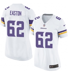 Women's Nike Minnesota Vikings #62 Nick Easton Game White NFL Jersey