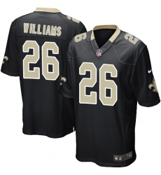 Men's Nike New Orleans Saints #26 P. J. Williams Game Black Team Color NFL Jersey
