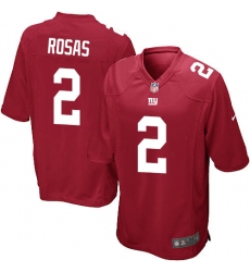 Men's Nike New York Giants #2 Aldrick Rosas Game Red Alternate NFL Jersey