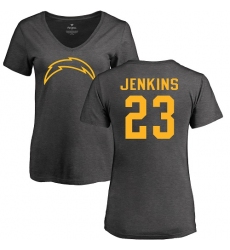 NFL Women's Nike Los Angeles Chargers #23 Rayshawn Jenkins Ash One Color T-Shirti
