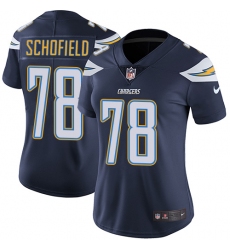 Women's Nike Los Angeles Chargers #78 Michael Schofield Navy Blue Team Color Vapor Untouchable Limited Player NFL Jersey