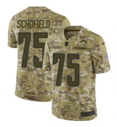 Youth Nike Los Angeles Chargers #75 Michael Schofield Limited Camo 2018 Salute to Service NFL Jersey