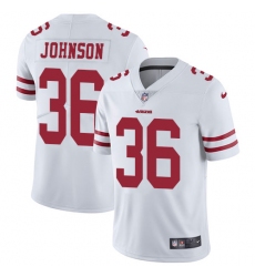 Youth Nike San Francisco 49ers #36 Dontae Johnson White Vapor Untouchable Limited Player NFL Jersey