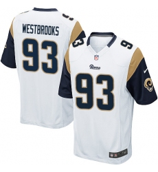 Men's Nike Los Angeles Rams #93 Ethan Westbrooks Game White NFL Jersey