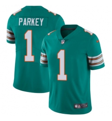 Men's Nike Miami Dolphins #1 Cody Parkey Aqua Green Alternate Vapor Untouchable Limited Player NFL Jersey