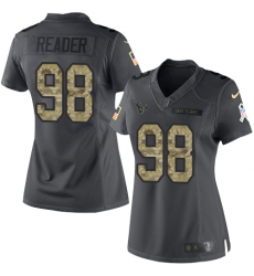 Women's Nike Houston Texans #98 D.J. Reader Limited Black 2016 Salute to Service NFL Jersey
