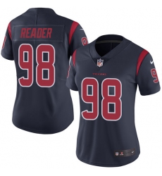Women's Nike Houston Texans #98 D.J. Reader Limited Navy Blue Rush Vapor Untouchable NFL Jersey