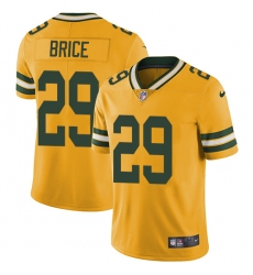 Men's Nike Green Bay Packers #29 Kentrell Brice Limited Gold Rush Vapor Untouchable NFL Jersey