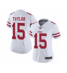 Women's San Francisco 49ers #15 Trent Taylor White Vapor Untouchable Limited Player Football Jersey