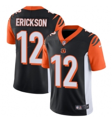 Youth Nike Cincinnati Bengals #12 Alex Erickson Black Team Color Vapor Untouchable Limited Player NFL Jersey