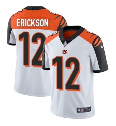 Youth Nike Cincinnati Bengals #12 Alex Erickson White Vapor Untouchable Limited Player NFL Jersey