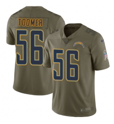 Youth Nike Los Angeles Chargers #56 Korey Toomer Limited Olive 2017 Salute to Service NFL Jersey