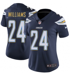 Women's Nike Los Angeles Chargers #24 Trevor Williams Navy Blue Team Color Vapor Untouchable Limited Player NFL Jersey