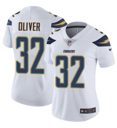 Women's Nike Los Angeles Chargers #32 Branden Oliver White Vapor Untouchable Elite Player NFL Jersey