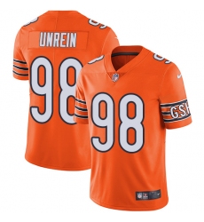 Youth Nike Chicago Bears #98 Mitch Unrein Limited Orange Rush Vapor Untouchable NFL Jersey