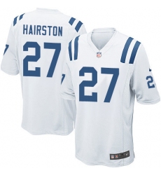 Men's Nike Indianapolis Colts #27 Nate Hairston Game White NFL Jersey