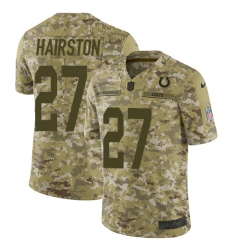 Youth Nike Indianapolis Colts #27 Nate Hairston Limited Camo 2018 Salute to Service NFL Jersey