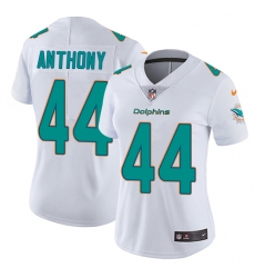 Women's Nike Miami Dolphins #44 Stephone Anthony White Vapor Untouchable Elite Player NFL Jersey
