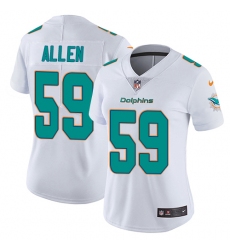 Women's Nike Miami Dolphins #59 Chase Allen White Vapor Untouchable Elite Player NFL Jersey