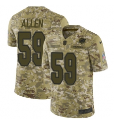 Youth Nike Miami Dolphins #59 Chase Allen Limited Camo 2018 Salute to Service NFL Jersey
