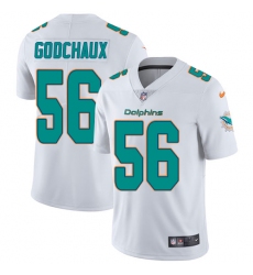 Youth Nike Miami Dolphins #56 Davon Godchaux White Vapor Untouchable Elite Player NFL Jersey