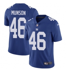 Youth Nike New York Giants #46 Calvin Munson Royal Blue Team Color Vapor Untouchable Limited Player NFL Jersey