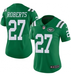 Women's Nike New York Jets #27 Darryl Roberts Limited Green Rush Vapor Untouchable NFL Jersey