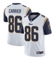 Youth Nike Los Angeles Rams #86 Derek Carrier White Vapor Untouchable Limited Player NFL Jersey