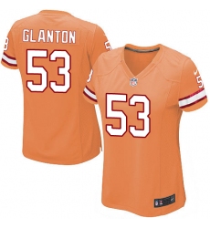 Women's Nike Tampa Bay Buccaneers #53 Adarius Glanton Limited Orange Glaze Alternate NFL Jersey