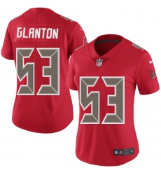 Women's Nike Tampa Bay Buccaneers #53 Adarius Glanton Limited Red Rush Vapor Untouchable NFL Jersey