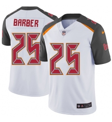 Men's Nike Tampa Bay Buccaneers #25 Peyton Barber White Vapor Untouchable Limited Player NFL Jersey