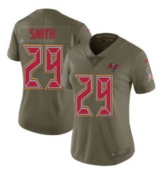 Women's Nike Tampa Bay Buccaneers #29 Ryan Smith Limited Olive 2017 Salute to Service NFL Jersey