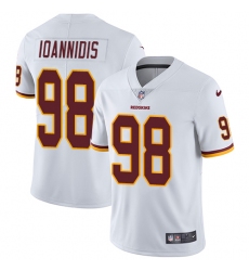 Men's Nike Washington Redskins #98 Matthew Ioannidis White Vapor Untouchable Limited Player NFL Jersey